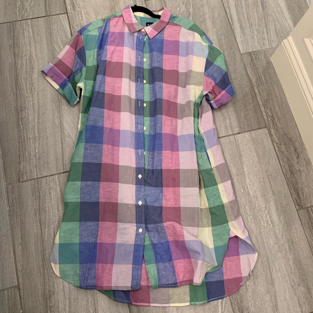 Gap linen beach dress EUC size M/L